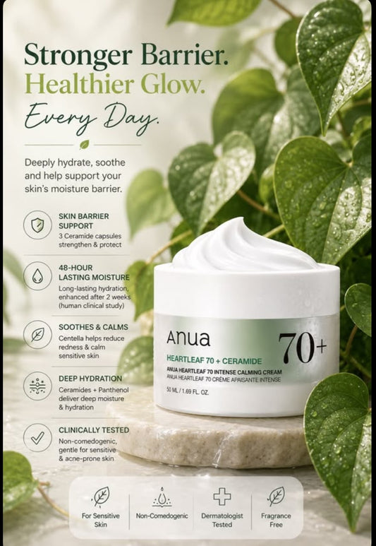 Anua Calming Cream Moisturizer ( SAVE 50)