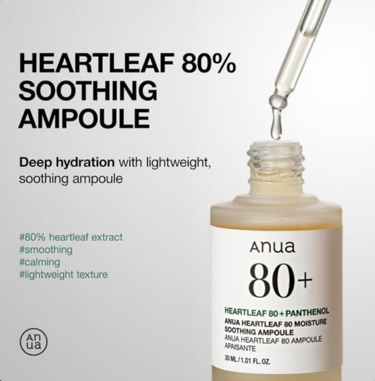 Anua Heartleaf 80% Moisture Soothing Ampoule