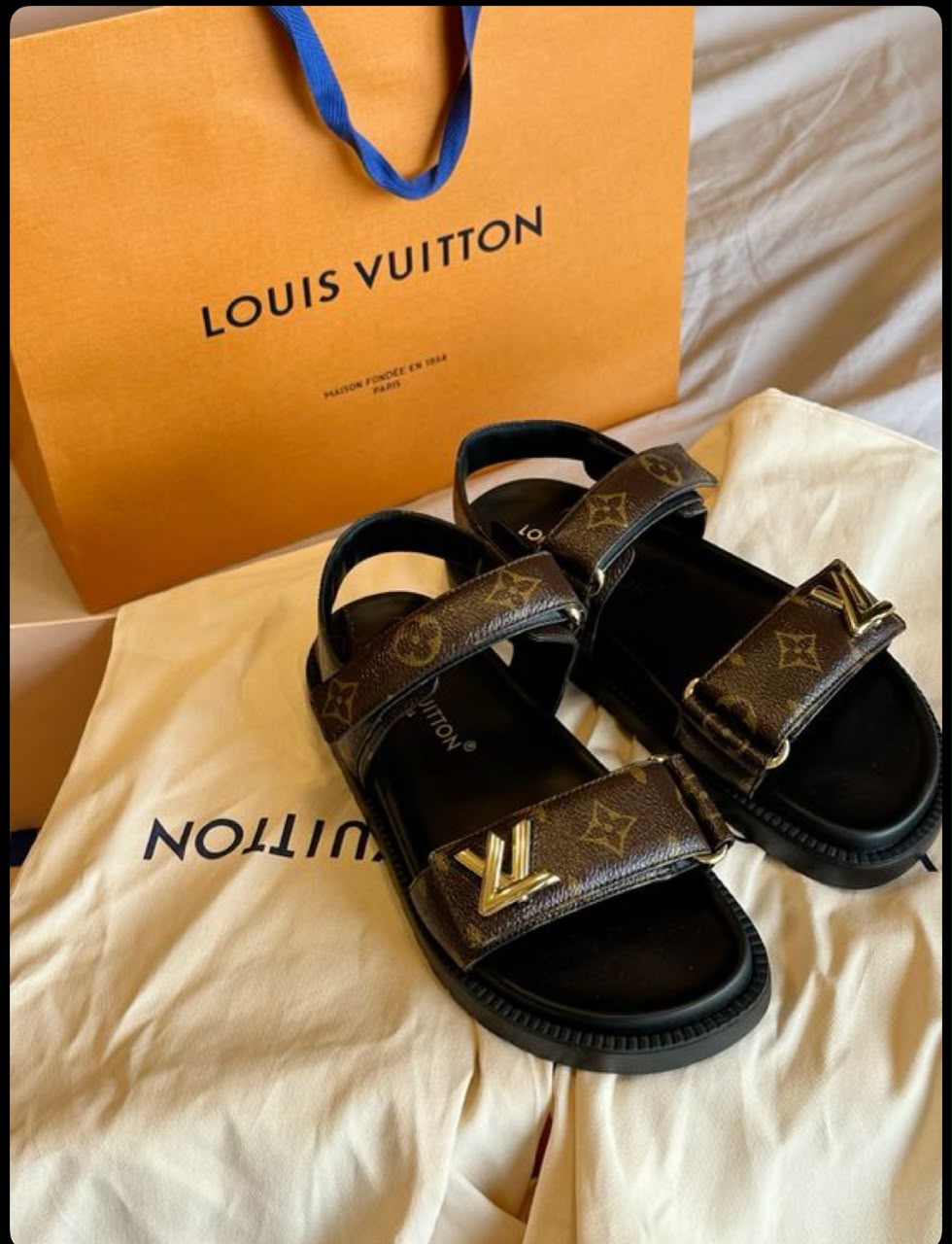 ✨ Louis Vuitton Monogram Sandals – Walk in Luxury ✨ + (free jewellery stack)
