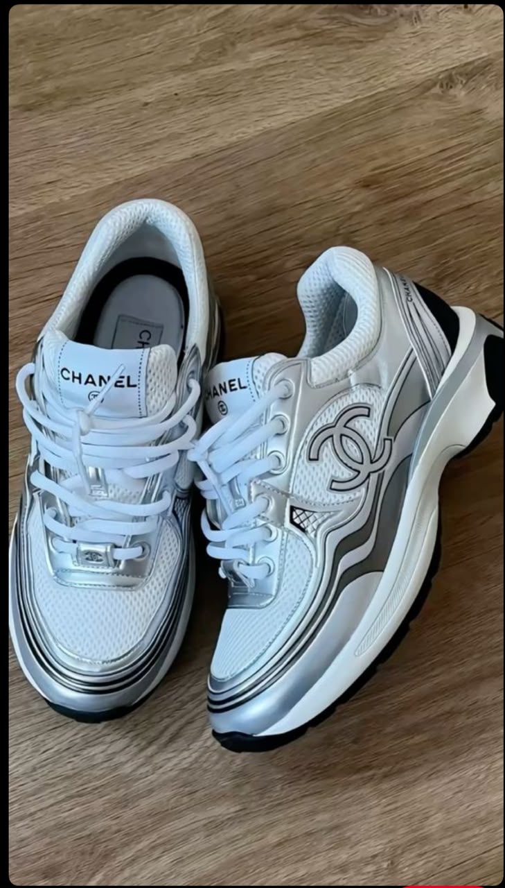 ✨👟 Luxury Chanel Sneakers 👟✨ +  (Socks or Jewellery stack)