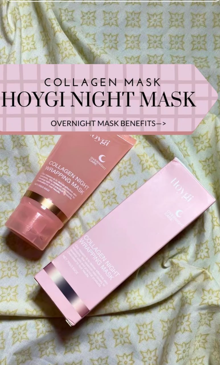 1pc Collagen Overnight Sleeping Mask, Deep moisturizing gel with Brush