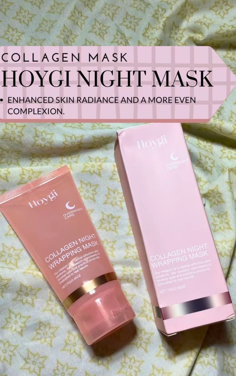 1pc Collagen Overnight Sleeping Mask, Deep moisturizing gel with Brush