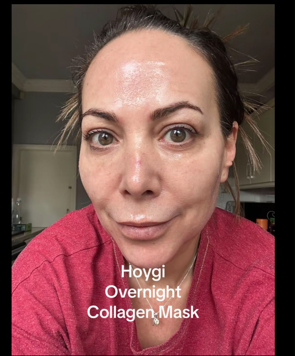 1pc Collagen Overnight Sleeping Mask, Deep moisturizing gel with Brush