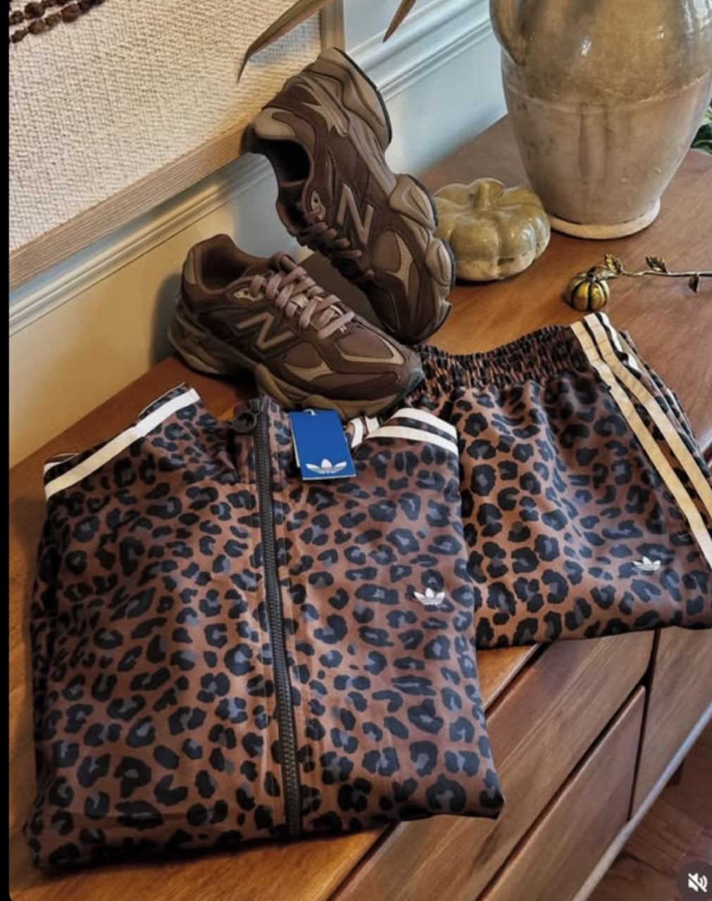 Adidas Leopard Print Tracksuit