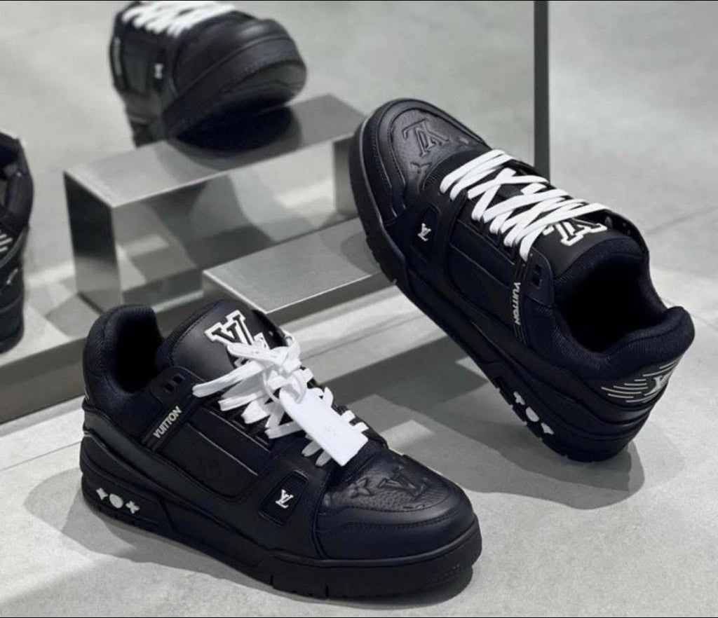 Blue Louis Vuitton Trainers + Free Gift + Shipping