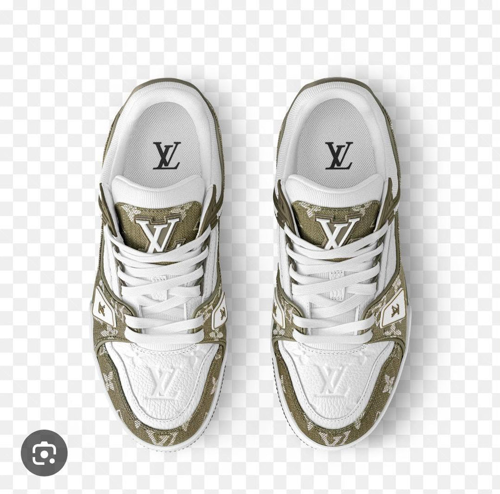 Blue Louis Vuitton Trainers + Free Gift + Shipping