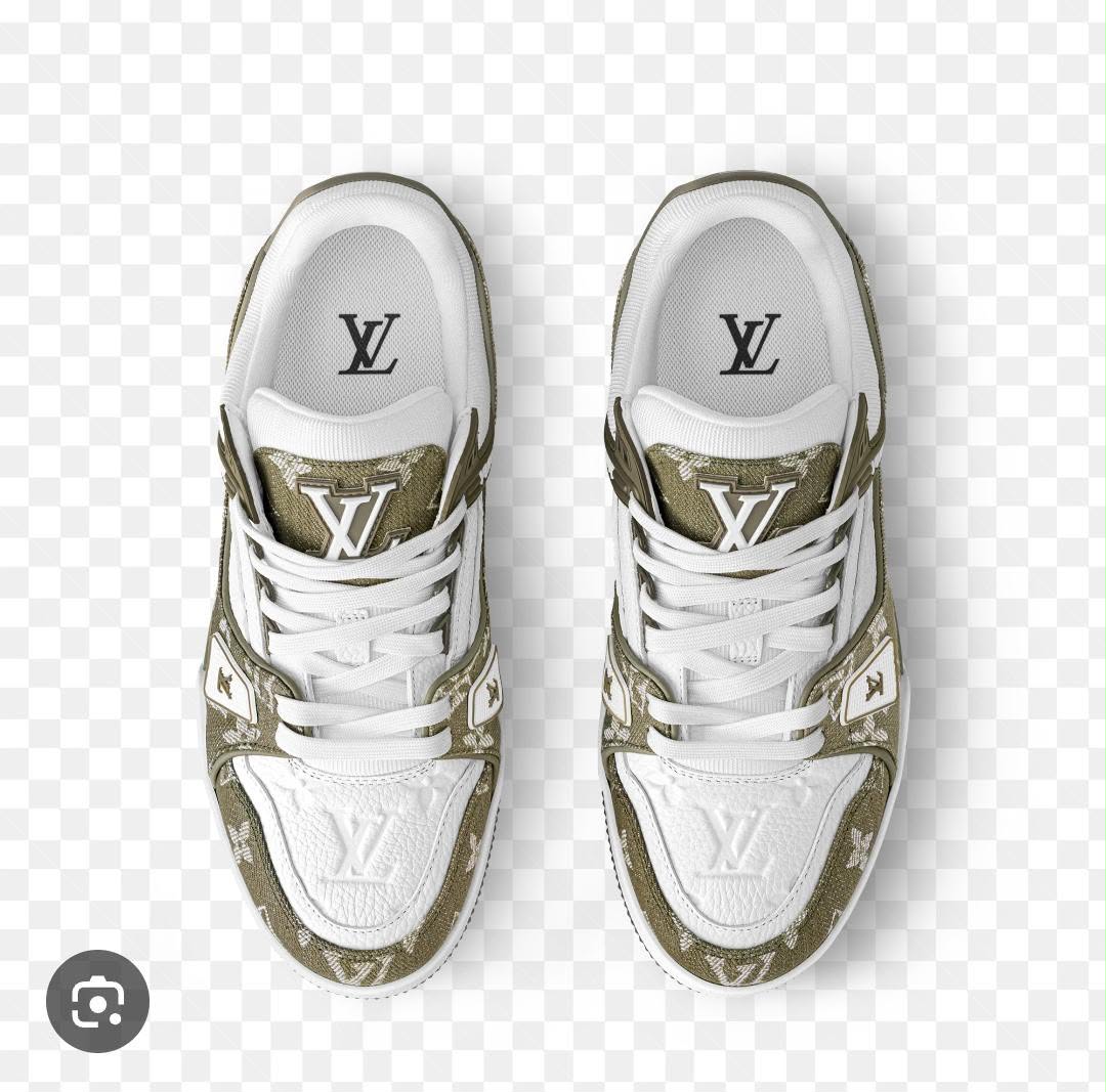 Blue Louis Vuitton Trainers + Free Gift + Shipping